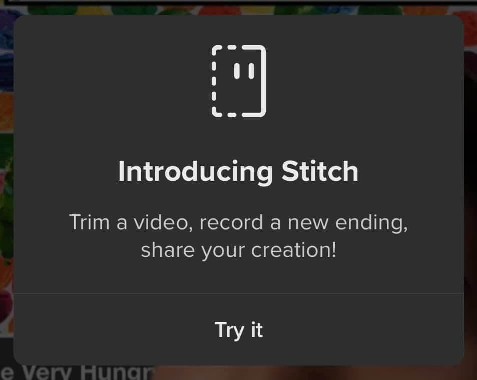 What is TikTok Stitch