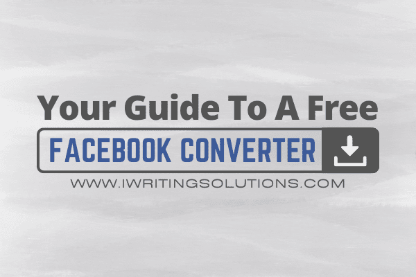 Facebook Converter for a Mobile Device